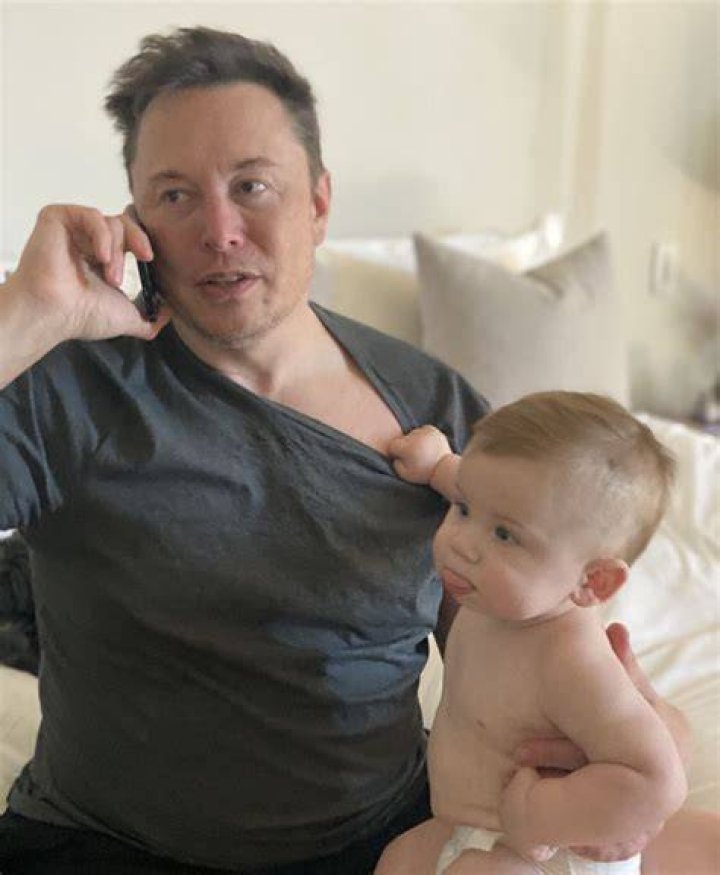 Elon Musk Shared New Pic Close Up Pic Of Son X &AElig; A12